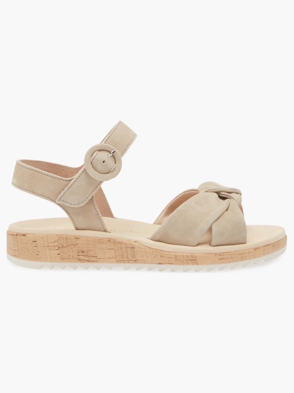 Champagne Suede Sandals